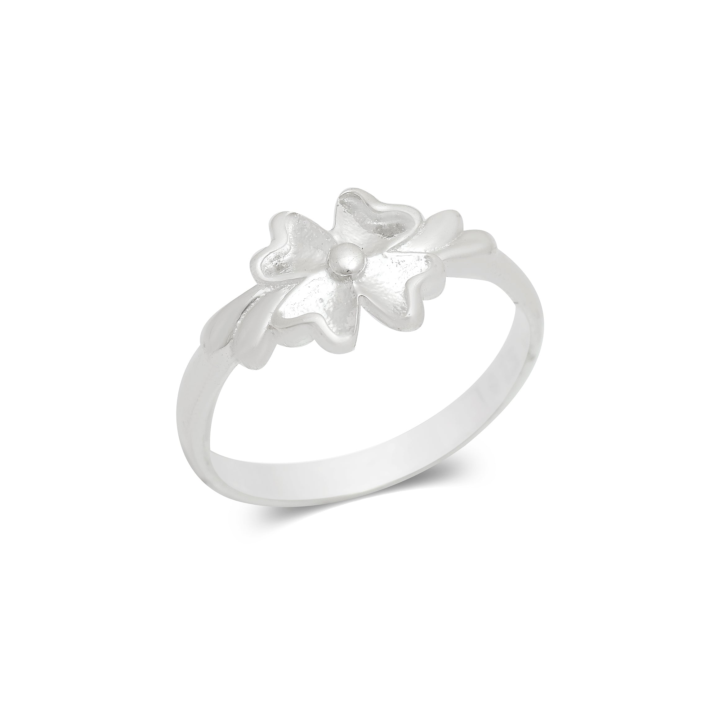 925 Sterling Silver Floral Leaf Ring for Women | Elegant Nature Inspired Open Ring