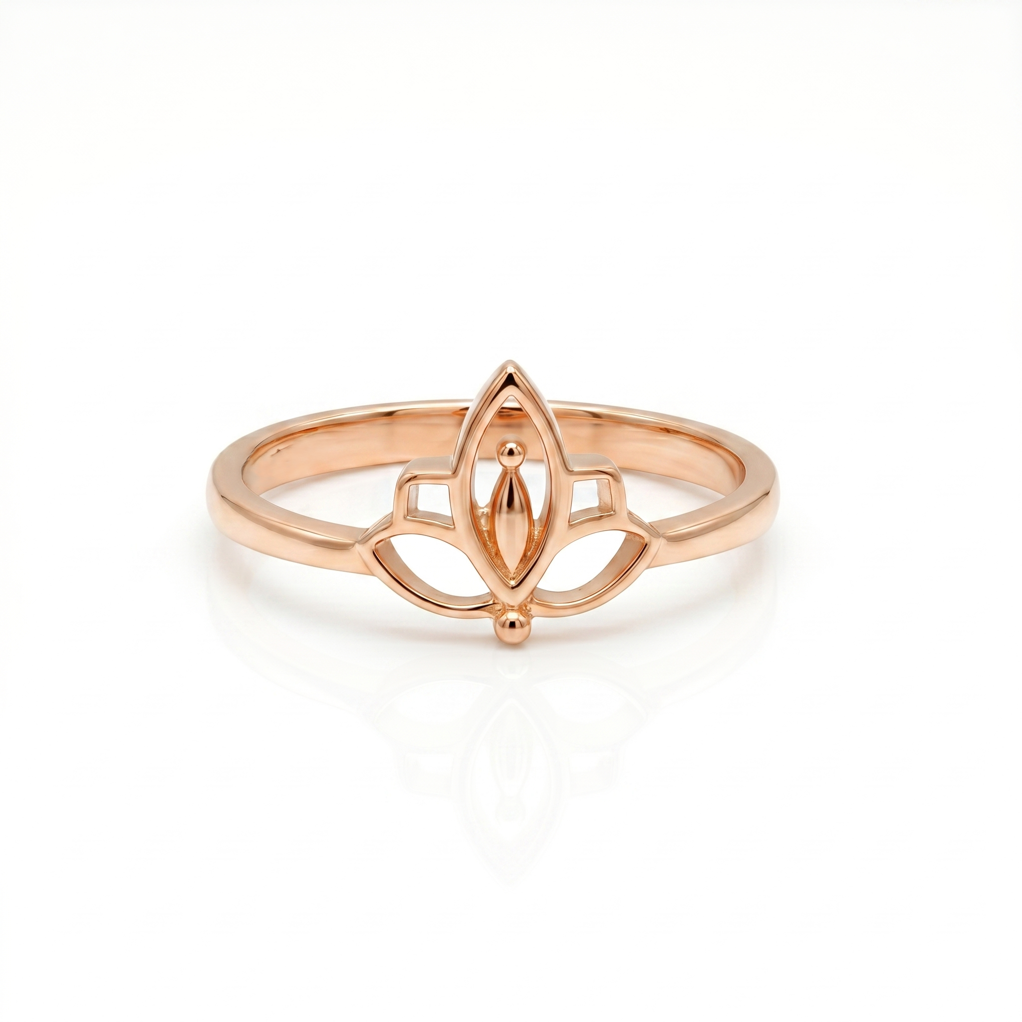 925 Sterling Silver Floral Openwork Ring | Minimalist Lotus Flower Ring | Elegant Nature Inspired Jewelry for Women | Gift for Friends