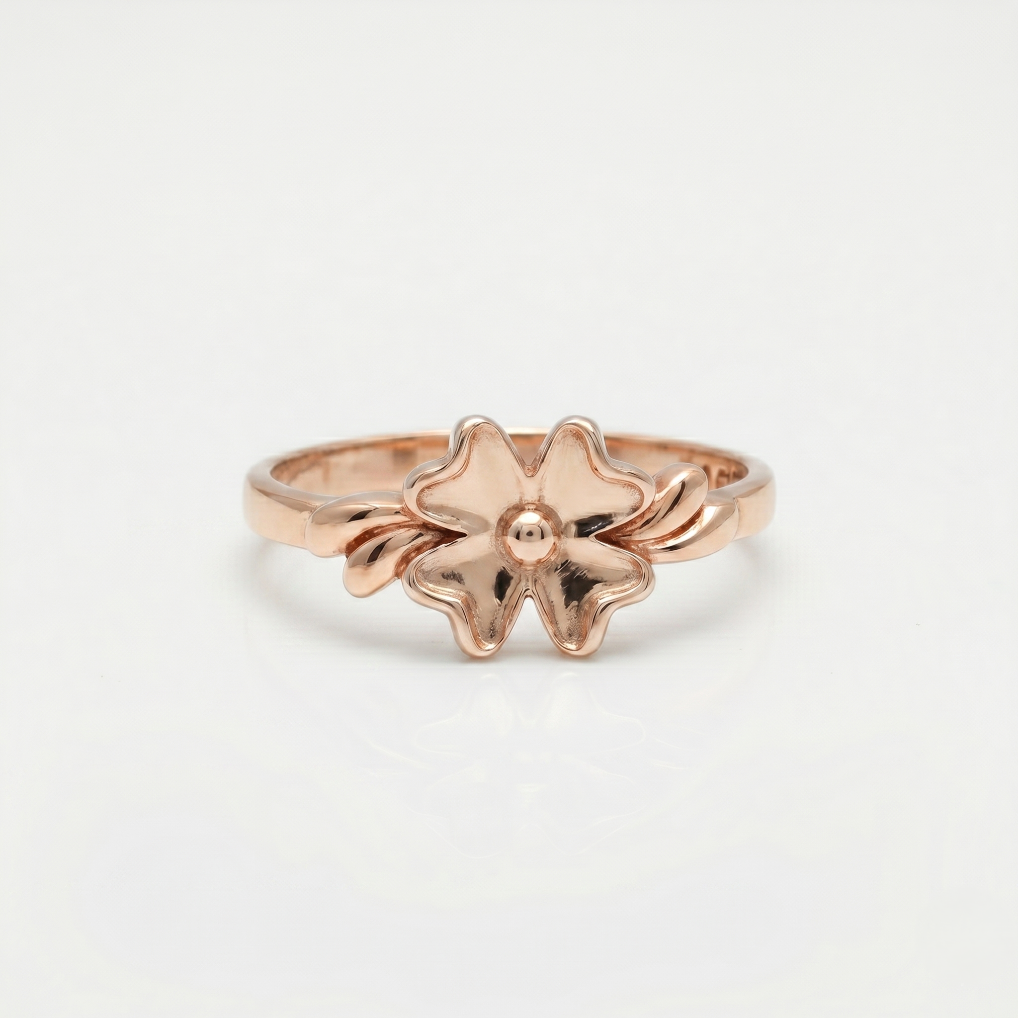925 Sterling Silver Floral Leaf Ring for Women | Elegant Nature Inspired Open Ring