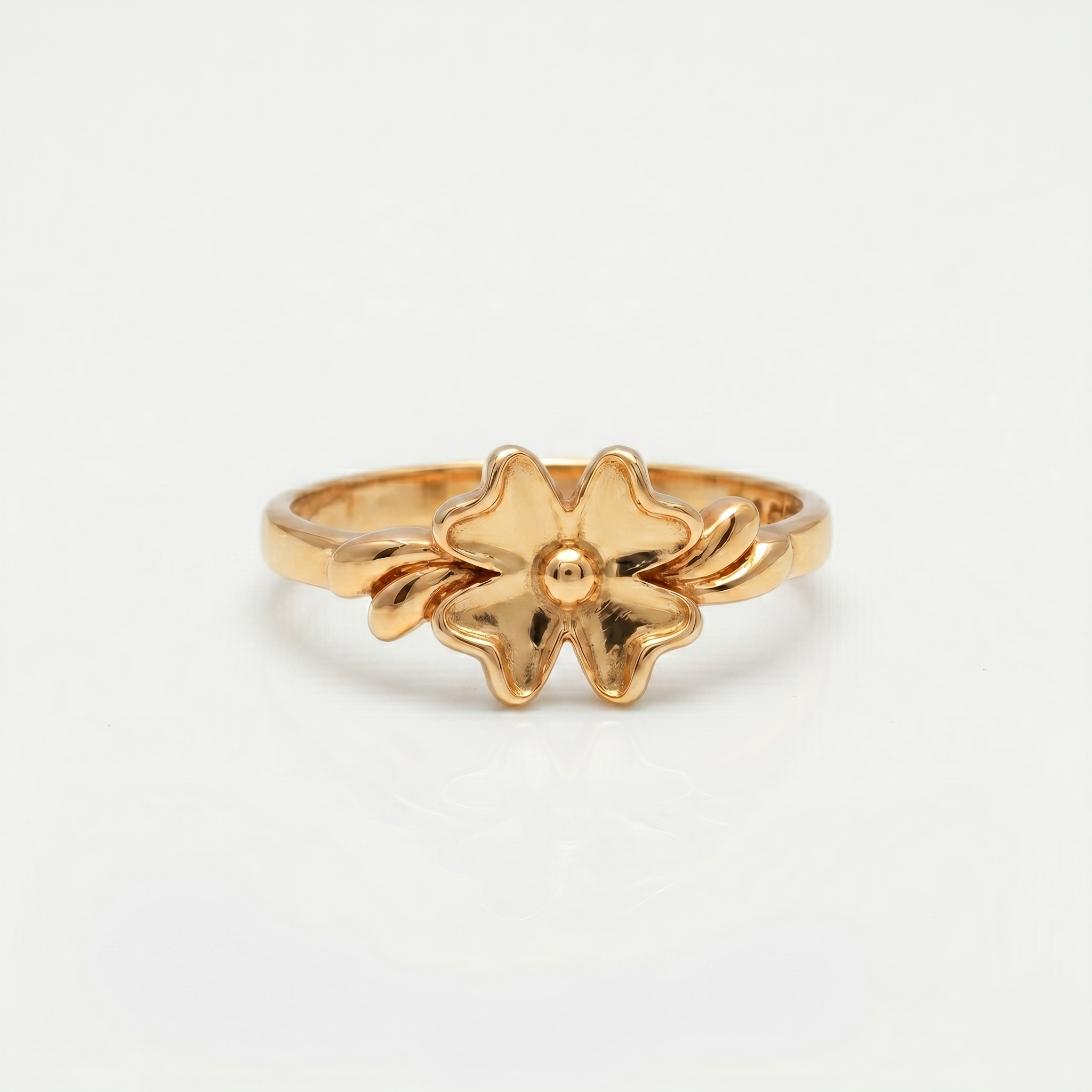 925 Sterling Silver Floral Leaf Ring for Women | Elegant Nature Inspired Open Ring
