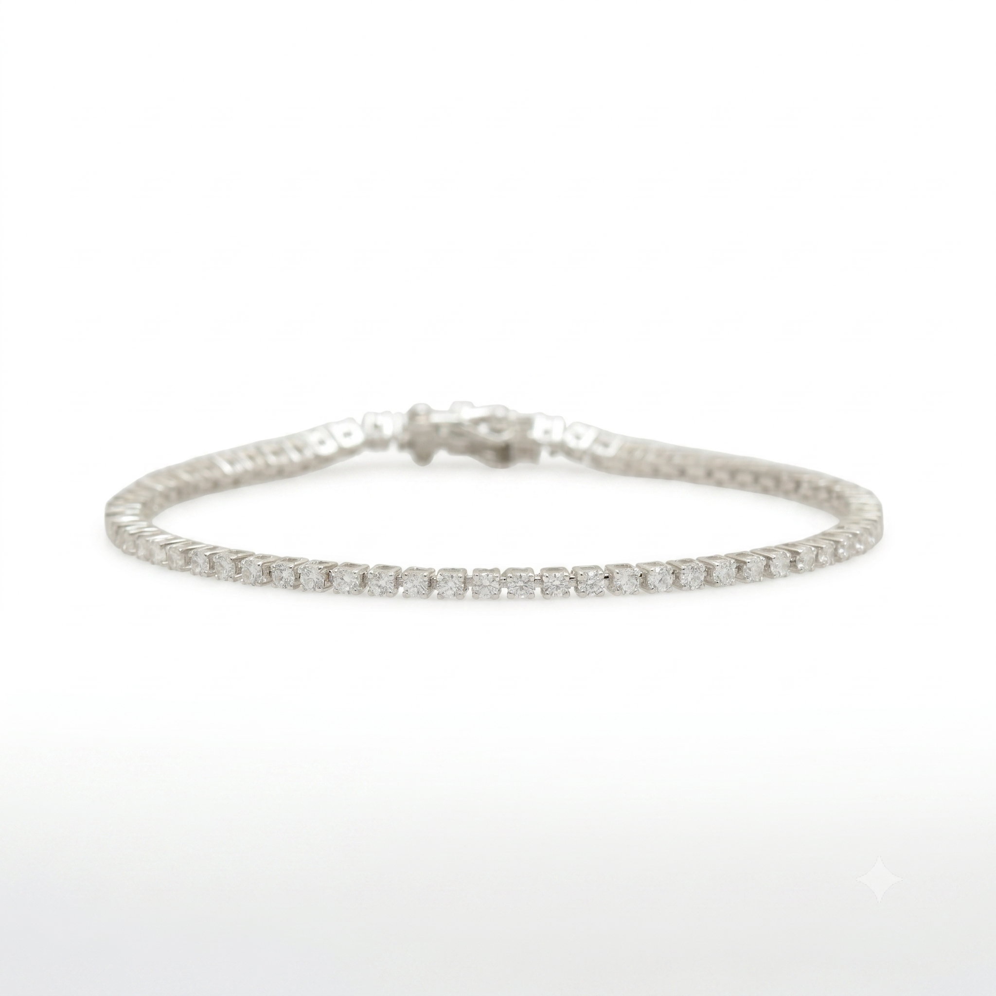 925 Silver Elegant Tennis Bracelet for Women – Round Cut CZ Diamond Bracelet, Minimalist Sparkling Link Bracelet, Wedding & Party Jewelry Gift | Women's Jewelry