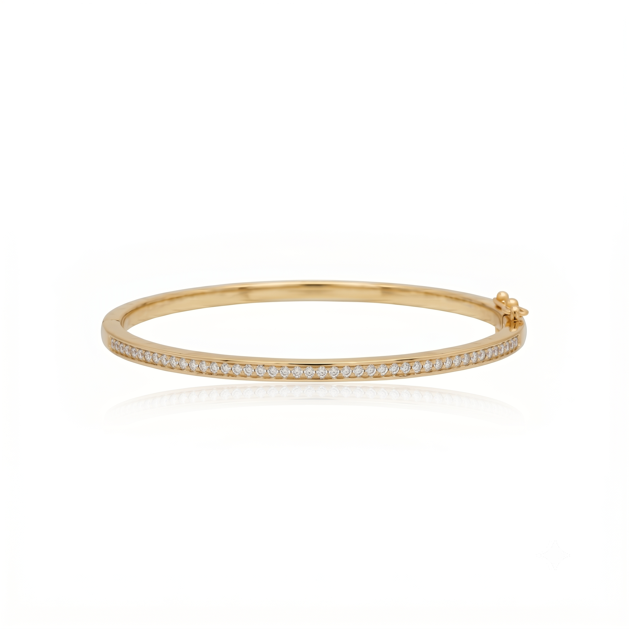 925 Silver Minimalist Gold Plated Open Bangle Bracelet for Women – CZ Diamond Accent Cuff Bracelet, Elegant Thin Stackable Jewelry for Daily Wear & Party | Women's Bangle