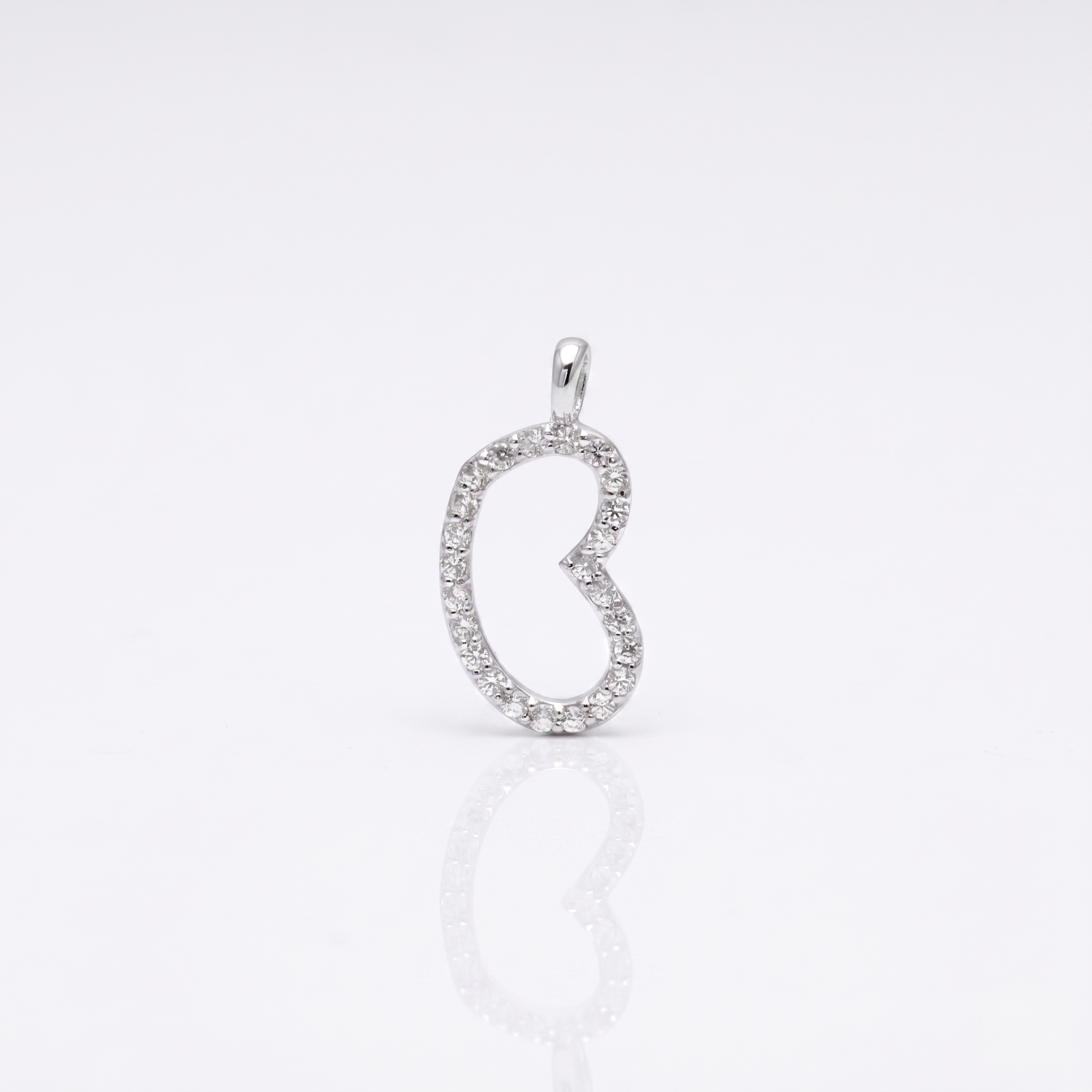 925 Sterling Silver Gold Plated Heart Shape Pendant Necklace for Women | CZ Diamond Open Heart Charm Pendant | Minimalist Everyday Jewelry Gift for Her